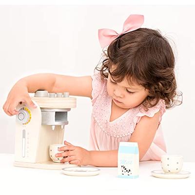 New Classic Toys houten koffiezetapparaat - wit
