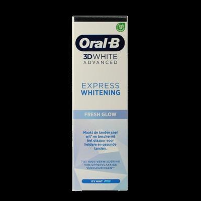 Oral-B 3D White Advanced Express Whitening Fresh Glow Tandpasta Oral-B 3D White Advanced Express Whitening Fresh Glow Tandpasta