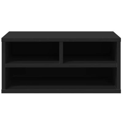 VidaXL Printerkastje 49x40x22,5 cm bewerkt hout zwart