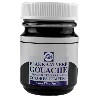 Talens Gouache Extra Fine Quality Fles 50 ml - Neutraalzwart 737