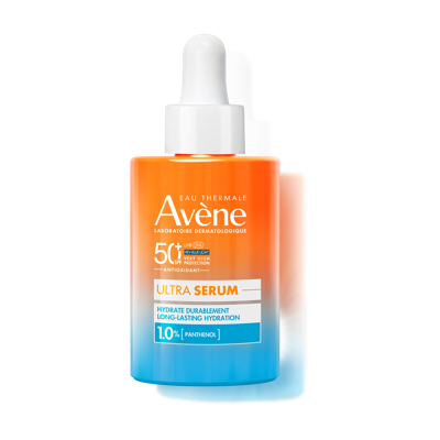 Avène Zon Hydraterend Ultra-Serum langdurige hydratatie SPF50+, Zeer hoge zonnebescherming, Panthenol, Gevoelige huid 30ml