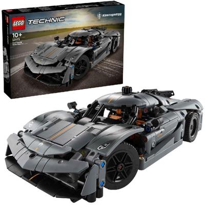 LEGO technic 42173 koenigsegg jesko absolut grijze hypercar