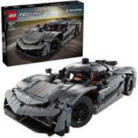 LEGO technic 42173 koenigsegg jesko absolut grijze hypercar - thumbnail