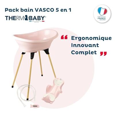 Thermobaby Vasco Thermobaby 5 in 1 roze poeder - vervaardigd in Frankrijk -pakket Thermobaby Vasco Thermobaby 5 in 1 roze poeder - vervaardigd in Frankrijk -pakket
