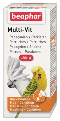BEAPHAR MULTI-VIT PAPEGAAI EN GROTE PARKIETEN 20 ML BEAPHAR MULTI-VIT PAPEGAAI EN GROTE PARKIETEN 20 ML