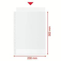 Esselte geperforeerde showtas, 100 % gerecycleerd, ft A4, 70 micron, doos van 100 stuks - thumbnail