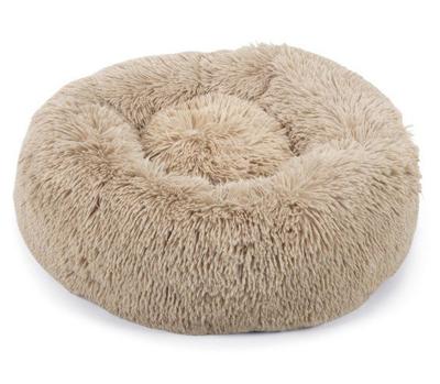 Beeztees Yali - hondenbed - pluche - beige - diam. 50 cm