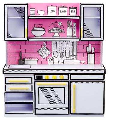 MGA's Miniverse - Make It Mini Kitchen - Inclusief kook- en 3 recepten - UV-lampoven, koelkast en werkblad MGA's Miniverse - Make It Mini Kitchen - Inclusief kook- en 3 recepten - UV-lampoven, koelkast en werkblad
