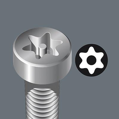 Wera 367 TORX® BO Schroevendraaier met Boring, TX 8 x 60 mm - 1 stuk(s) - 05138258001