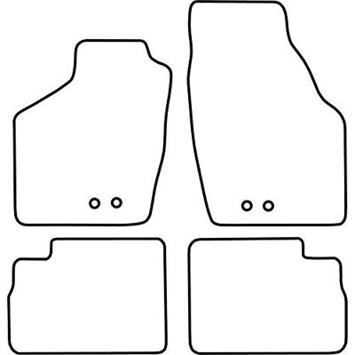 Automatten passend voor Opel Agila 2002-2008 TMOP521