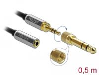 DeLOCK Stereo Jack 3,5 mm 3-Pin male > female verlengkabel - thumbnail