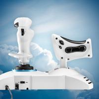 Thrustmaster t.flight hotas one microsoft flight simulator edition joystick (wit/zwart, pc, xbox series x|s) - thumbnail