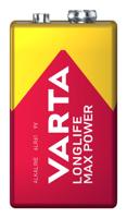 Varta LONGLIFE Max Power 9V Bli 1 9V batterij (blok) Alkaline 640 mAh 9 V 1 stuk(s) - thumbnail