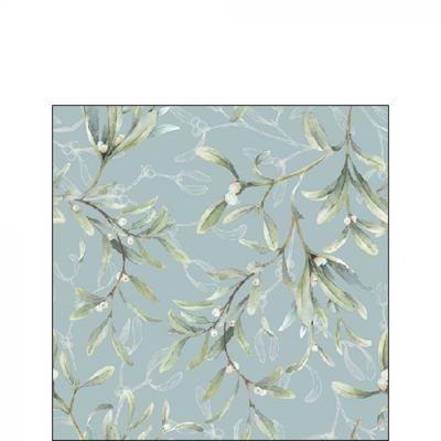 Ambiente Servet Mistletoe All Over 25cm Kerst Cocktailservet