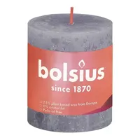 Bolsius kaars rustiek 8x7 cm frosted lavender - thumbnail