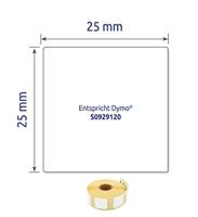 Avery-Zweckform AS0929120 Etiketten 25 x 25 mm Papier Wit 1000 stuk(s) Permanent hechtend Universele etiketten - thumbnail
