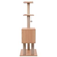 VidaXL Kattenkrabpaal met sisal krabmat 123 cm - thumbnail
