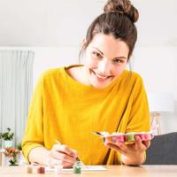 Ravensburger - CreArt 20x20 cm - Volwassenen - Schilderen op nummer - Hemel - Creatieve hobby - 12023145 - thumbnail