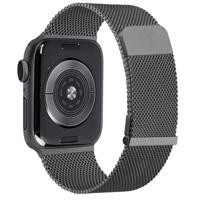 Milanese band - Space Grey - Extra sterke magneet - Geschikt voor Apple Watch 38mm / 40mm / 41mm / 42mm - thumbnail