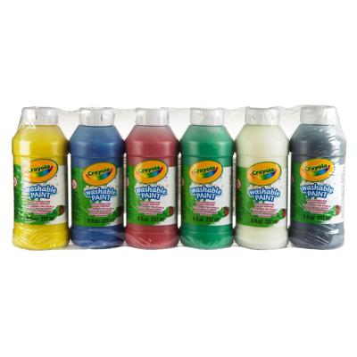 Crayola vingerverf afwasbaar, 6 kleuren