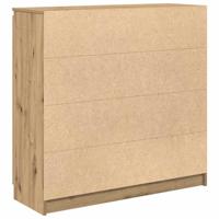 Dressoir met lades 100,5x35x98,5 cm spaanplaat artisanaal - thumbnail