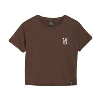 Indian Blue Jeans Zomer T-shirt S/S meisjes - bruin - cropped - thumbnail