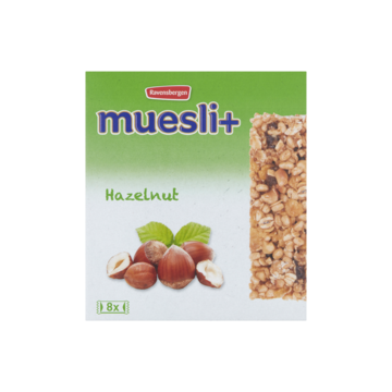Ravensbergen Muesli+ Hazelnut 8 x 23 g bij Jumbo