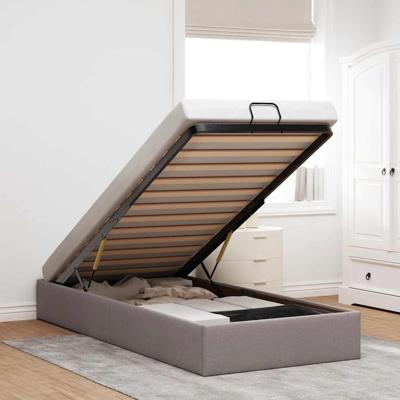 Bedframe zonder matras 90x190 cm stof taupe