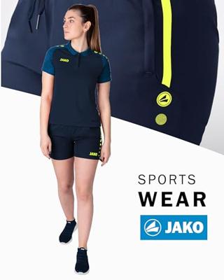 JAKO 6289D Short Allround Dames - Marine/Fluogeel - 34