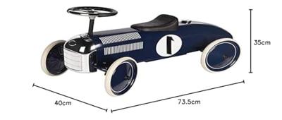 Goki retro loopauto navy