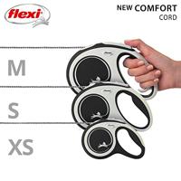 Flexi New Comfort Koord M Zwart - 8 meter M - 8 meter Flexi Zwart - thumbnail
