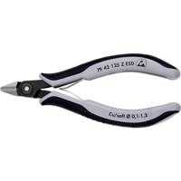 Knipex Precisie Elektronica-Zijsnijtang ESD | 125 mm Lengte | Meer-Componentengrepen | Gebruineerd - 79 42 125 Z ESD - thumbnail