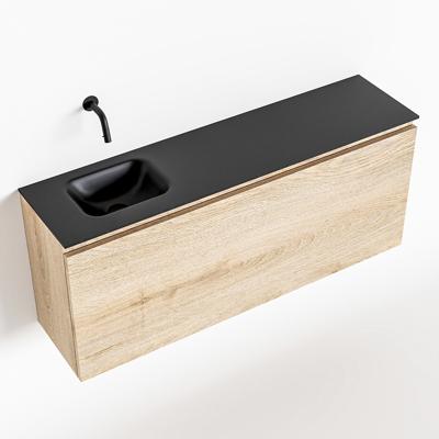 MONDIAZ OLAN 120cm toiletmeubel washed_oak. LEX wastafel urban links geen kraangat MONDIAZ OLAN 120cm toiletmeubel washed_oak. LEX wastafel urban links geen kraangat