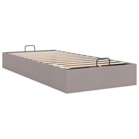 Bedframe zonder matras 120x190 cm stof taupe - thumbnail