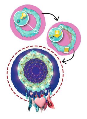 Ravensburger - String Art Dreamcatchers - 4005556182350 - Van 8 jaar oud Ravensburger - String Art Dreamcatchers - 4005556182350 - Van 8 jaar oud