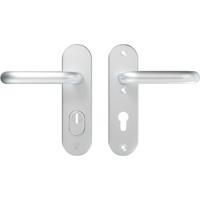 AXA AXA Oval Plus veiligheidsbeslag achterdeur kortschild U kruk/kruk PC72 met kerntrekbeveiliging SKG3 - aluminium - thumbnail