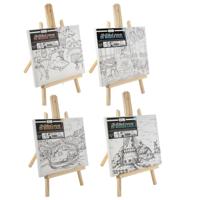 Canvas Met Print 30 X22,5 Cm Inclusief Schildersezel - thumbnail