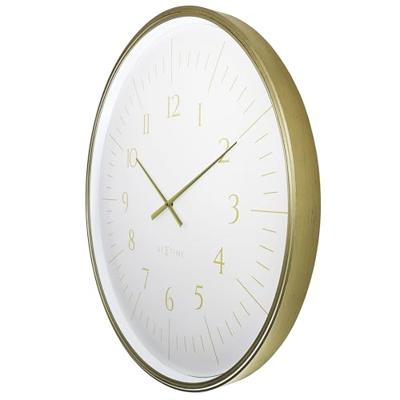 Wandklok 77cm-Zwart/Wit-Kunststof-NeXtime 'Galaxy Large'