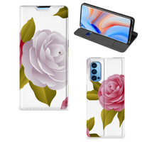 OPPO Reno4 Pro 5G Smart Cover Roses - thumbnail