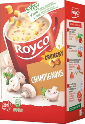 Soep Royco crunchy champignons 20 zakjes