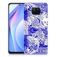 Silicone Back Case Xiaomi Mi 10T Lite Angel Skull Blauw - thumbnail