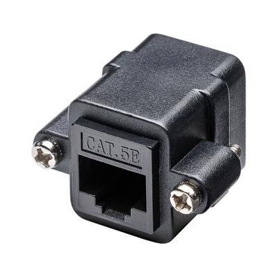 RJ45 CAT-6 Koppelstuk - Netwerk Verlengstuk Ethernet - Zwart