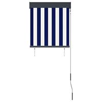 Rolgordijn voor buiten 60x250 cm blauw en wit - thumbnail