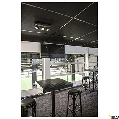 SLV 1000131 LED-plafondlamp 47 W Zwart