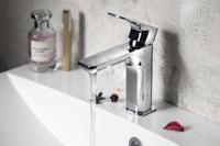 Wastafelmengkraan Sapho Spy 1-hendel Recht 16.7 cm Chroom Sapho - thumbnail