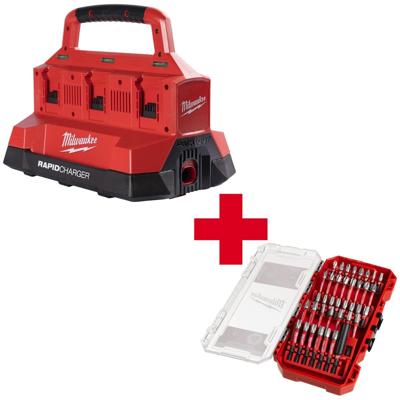 Milwaukee Accessoires M18 PC6 EU | PACKOUT Oplader voor 6 accu's - 4932480162