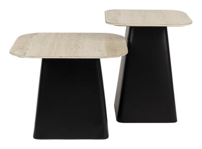 ZILT Bijzettafel 'Capricia' Keramiek, Set van 2 stuks