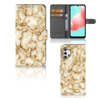 Samsung Galaxy A32 5G | Bookcase | Marmer Goud - thumbnail