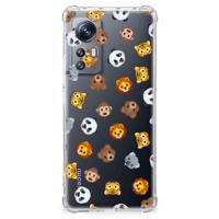 Doorzichtige Silicone Hoesje voor Xiaomi 12 | 12x Dieren Emojis - thumbnail