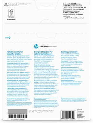 HP Everyday fotopapier ft A4, 200 g, pak van 25 vel, glanzend